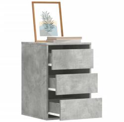 vidaXL betonszürke szerelt fa fiókos sarokszekrény 40 x 41 x 58 cm (852837)