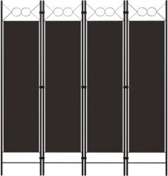 vidaXL barna 4 paneles paraván 160 x 180 cm (320703)