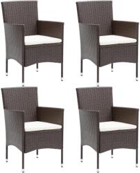 vidaXL 4 db barna polyrattan kerti étkezőszék (318501)