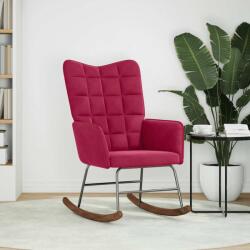 vidaXL bordó bársony hintaszék (4016837)