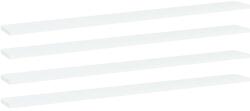 vidaXL 4 db fehér forgácslap könyvespolc 100 x 10 x 1, 5 cm (805362)
