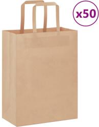 vidaXL 50 db barna papírzacskók fogantyúkkal 21x11x28 cm (4101797)