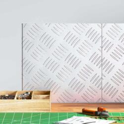 vidaXL Lépcsőfok Négyzet 2 pcs Ezüst 30 x 30 cm Alumínium (4104283)