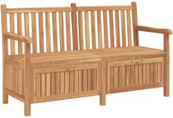 vidaXL pad tárolóval ajtóval Barna 150 x 60 x 90 cm Tömör Teakfa (42001960)