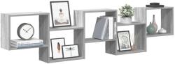 vidaXL szürke sonoma színű szerelt fa fali kockapolc 5 rekeszes színű (860000)