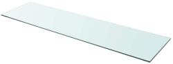 vidaXL 110x30 cm átlátszó panel üvegpolc (243851)
