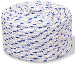 vidaXL fehér polipropilén hajókötél 10 mm 250 m (143802)