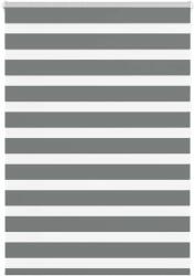 vidaXL zebrafüggönnyel sötét szürke szövetszélesség 110, 9cm poliészter (4014108)