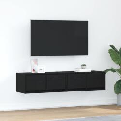 vidaXL 2 db fekete tölgy színű szerelt fa TV-szekrény 60x31x25, 5 cm (861493)