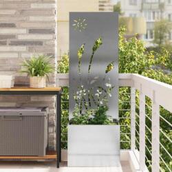 vidaXL Kertvédő vászon Ezüst 50 x 140 cm Rozsdamentes acél (876431)