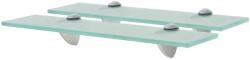 vidaXL 2 db lebegő üvegpolc 40 x 20 cm 8 mm (3051519)