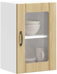 vidaXL Konyhai fali szekrény üvegajtóval Lucca sonoma tölgy (853770)