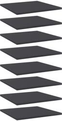 vidaXL 8 db szürke szerelt fa könyvespolc 40 x 40 x 1, 5 cm (805175)