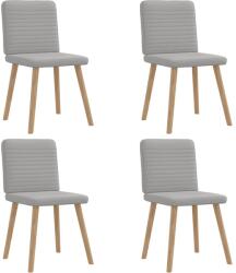 vidaXL étkezőszékek 4 db Felhőszürke szövet (3315253)