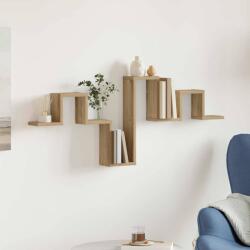 vidaXL Falpolc Falra szerelhető Artisan tölgy 104, 5 x 43 x 10 cm (869115)
