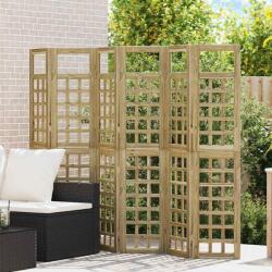 vidaXL Magánszféra Képernyő Méz barna 240 x 180 cm Tömör fenyőfa (3385877)