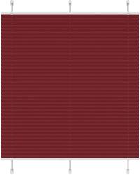 vidaXL pliszírozott redőny Bordeaux piros 120x150 cm szövetszélesség (4015249)