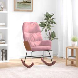 vidaXL rózsaszín bársony hintaszék (4102625)