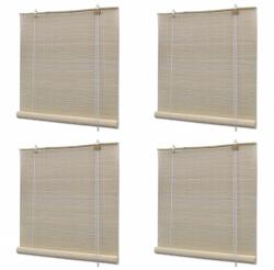 vidaXL 4 db természetes bambuszroló 120 x 160 cm (278743)