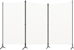 vidaXL fehér 3 paneles szövetparaván 260x180 cm (320731)