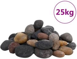 vidaXL vegyes színű csiszolt kavics 5-8 cm 25 kg (155334)