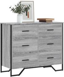 vidaXL szürke sonoma színű szerelt fa komód 91 x 35, 5 x 74, 5 cm (3295305)