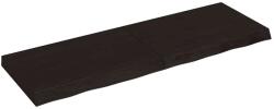 vidaXL sötétbarna kezelt tömör tölgyfa fali polc 120 x 40 x (2-6) cm (363815)