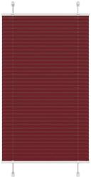 vidaXL pliszírozott redőny Bordeaux piros 80x100 cm szövetszélesség (4015224)