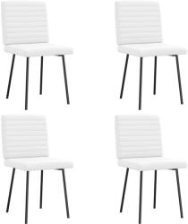 vidaXL 4 db fehér műbőr étkezőszék (3315272)