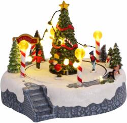 vidaXL Karácsonyi Falu Dísz Sokszínű 22 x 21, 5 x 17 cm Műanyag (4017042)