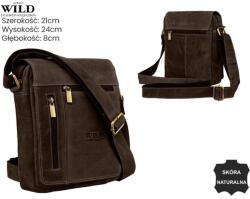 ZELLIA Férfi Bőr Oldaltáska Mn-10-Mh-0055 Brown - Sötét Barna (ZLK-mn10mh0055-brow-65844809)