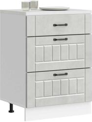 vidaXL Konyhai alsó szekrény Lucca betonszürke szerelt fa (854273)