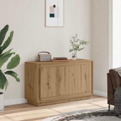 vidaXL 102 x 35 x 55 cm-es műfából készült kézműves tölgyfa tálalószekrény (857140)