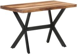 vidaXL tömör fa étkezőasztal mézszínű felülettel 120 x 60 x 75 cm (321545)