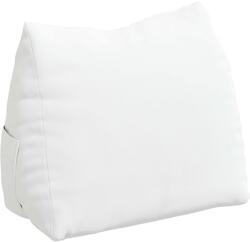 vidaXL Hátpárna Fehér 45 x 20 x 35 cm szövet (42015013)