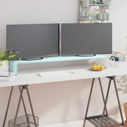 vidaXL zöld üveg TV állvány/monitor magasító 110 x 30 x 13 cm (244148)