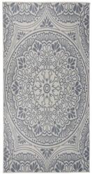 vidaXL kék mintás lapos szövésű kültéri szőnyeg 100 x 200 cm (340829)