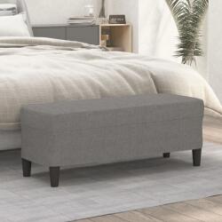 vidaXL sötétszürke szövet pad 100x35x41 cm (349408)