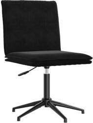 vidaXL fekete bársony étkezőszék (4101273)