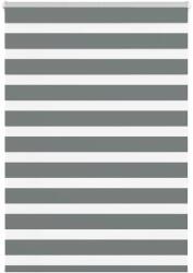 vidaXL zebrafüggönnyel sötét szürke szövetszélesség 105, 9cm poliészter (4014133)