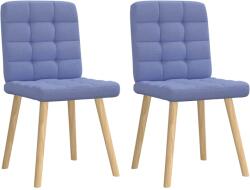 vidaXL étkezőszékek 2 db Jeans kék szövet (4101101)