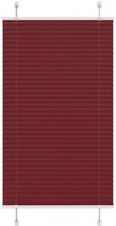 vidaXL pliszírozott redőny Bordeaux piros 70x100 cm szövetszélesség (4015222)