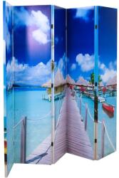 vidaXL tengerpart mintás paraván 200 x 170 cm (240478)