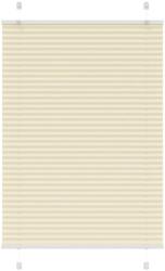 vidaXL pliszírozott redőny krém 100x100 cm szövetszélesség 99, 4 cm (4015279)