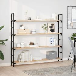 vidaXL 3 db kezeletlen tömör akácfa függőpolc 160 x 20 x 2 cm (3279361)