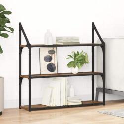 vidaXL Falpolc polcokkal tárolóval Öreg fa 80 x 21 x 78, 5 cm Faanyag (882793)