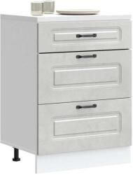 vidaXL Konyhai alapszekrény Kalmar beton szürke műfa (854283)