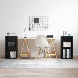 vidaXL TV szekrény garnitúra 2 pcs Fekete tölgy 37 x 35 x 72 cm (3393520)