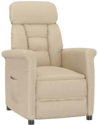 vidaXL Krém Színű Fotel Krém 70.5 x 96.5 x 95 cm Szövet és fém (348404)