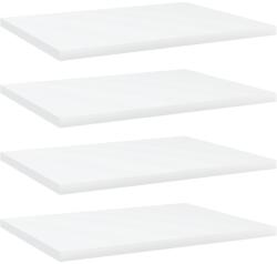 vidaXL 4 db fehér szerelt fa könyvespolc 40 x 30 x 1, 5 cm (805154)